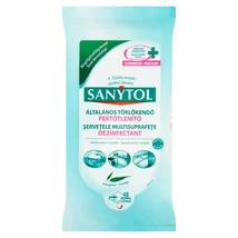 Sanytol fertőtlenítő tisztítókendő 72db-s (10db/krt)