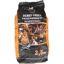 Schef griII faszén keményfábóI 2,5kg zsákos