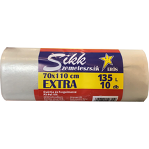 Sikk szemetes zöldhulladék zsák natur 135l 10db-os (25db/krt)