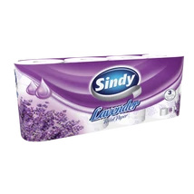 Sindy wc papír 8tek. 3rtg. 130lap Lavender (5db/#)