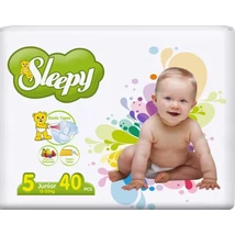 Sleepy pelenka Junior 5 (12-25kg) 40db-os (5db/#) Sleepy pelenka Junior 5 (12-25kg) 40db-os (5db/#)