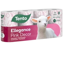 Tento wc papír 8tek. 3rtg. 150lap Ellegance Pink Dekor (7db/krt)