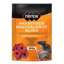 Tritox paraffinos rágcsálóírtó blokk 300gr Tritox paraffinos rágcsálóírtó blokk 300gr