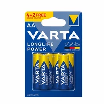 VARTA Longlife Power Alkáli Ceruza Elem AA B4+2 (12db/krt)