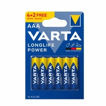 VARTA Longlife Power Alkáli Mikro elem AAA B4+2 (12db/krt)