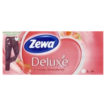 Zewa 90-es papír zsebkendő Deluxe Creamy Strawberry (40db/#)