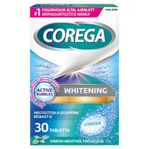 Corega műfogsortisztító tabletta 30db-os Whitening (12db/#)