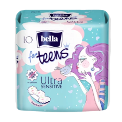 Bella for Teens eü.betét 10db-os Sensitive (kék)