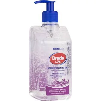 Bradolife kézfertőtlenítő gél 500ml Levendula