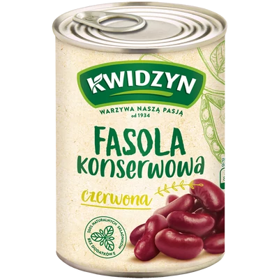Kwidzyn vörösbab konzerv 400g nettó tömeg/200g töltő tömeg (6db/krt)