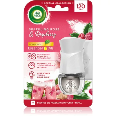 Airwick elektromos légfrissítő készülék+ut 19ml Sparkling Rosé&Raspberry