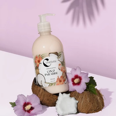 Charlotte foly.szappan pumpás 500ml Coco Paradise