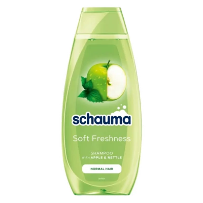 Schauma sampon 400ml Soft Freshness zöld almával,csalánnal