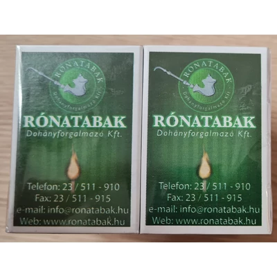 Korona gyufa 10*40szálas "Svéd"(100db/#) "Rónatabak" felirattal
