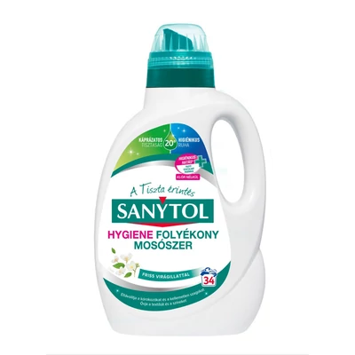 Sanytol Hygiene foly. mosószer 1,7l friss virágillattal (34mosás)(6db/krt)