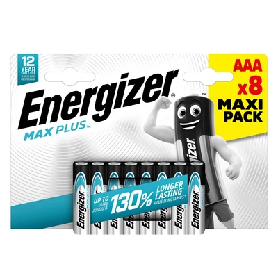 Energizer Max Plus Alkáli Mikro Elem AA B8 8db-os (12db/krt)