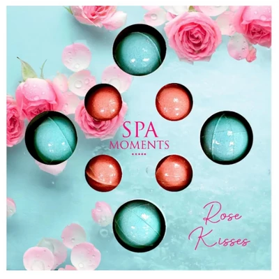 Spa Moments fürdőbomba ajándékcsomag - Rose Kisses 4x30g 4x20g (18db/krt)