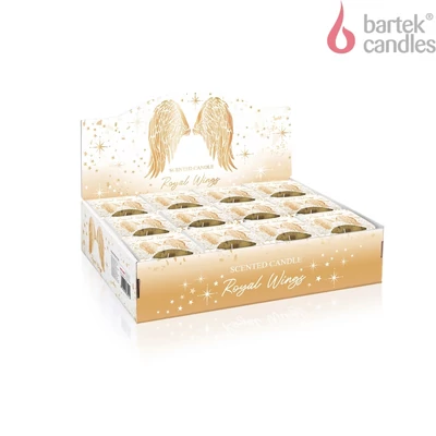 Bartek illatgyertya poharas 115gr Royal Wings (12db/krt)