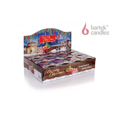 Bartek illatgyertya poharas 115gr Christmas Charming (12db/krt)