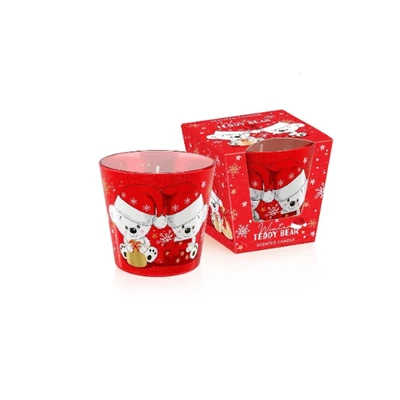 Bartek illatgyertya poharas 115gr Winter Teddy Bear (12db/krt)