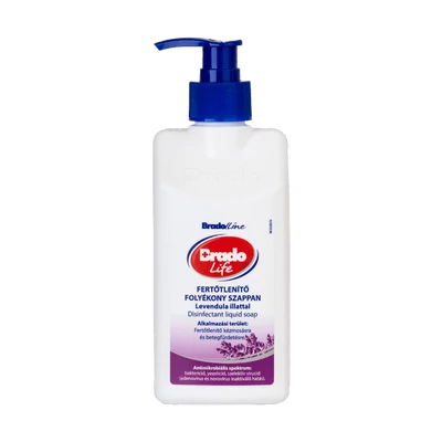 Bradolife fertőtlenítő foly.szappan pumpás 350ml Levendula (10db/krt)