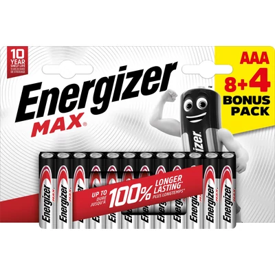 ENERGIZER MAX B12 8+4 AAA mikro E92 (12db/krt)