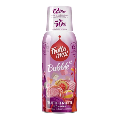 Frutta Max Bubble12 gyümölcsszörp 500ml Tutti-Frutti +DRS