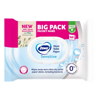 Zewa nedves Wc papír 80db-os Sensitive (12db/#)
