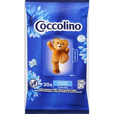 Coccolino nedves illatosító kendő szárítógépbe 20db-os Fresh Sky (6db/krt)