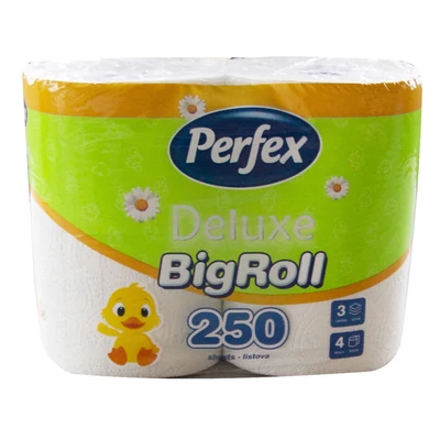 Perfex Delux wc papír 4tek. 3rtg. 250lap Kamilla (12db/#)