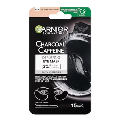Garnier Skin Naturals Charchoal  Coffeine Szemkörnyékmaszk a szemkörnyék frissítéséért 5g