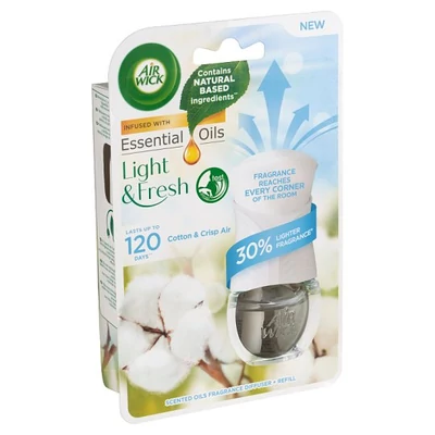 Airwick elektromos légfrissítő készülék+ut 19ml Cotton&Crisp Air/Friss Pamut (6db/krt)