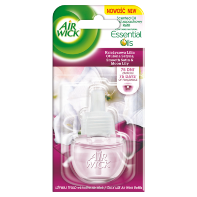 Airwick elektromos légfrissítő ut. 19ml Essential Oils-Smooth Satin&Moon Lily (6db/krt)