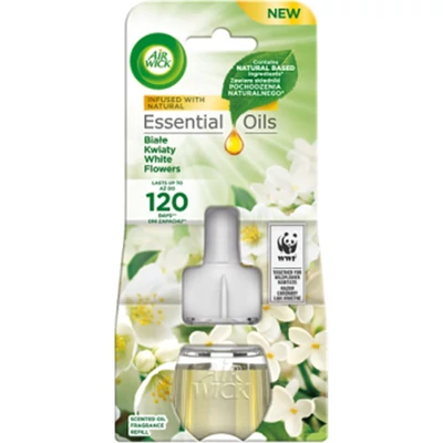 Airwick elektromos légfrissítő ut. 19ml Essential Oils-White Flower (6db/krt)