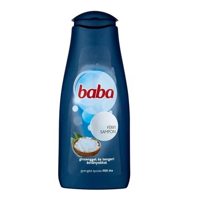 Baba MEN sampon 400ml Ginzenggel és Tengeri ásványokkal (12db/#)