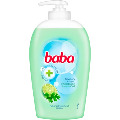 Baba foly. szappan pumpás 250ml Lime menta antibakt. (6db/#)