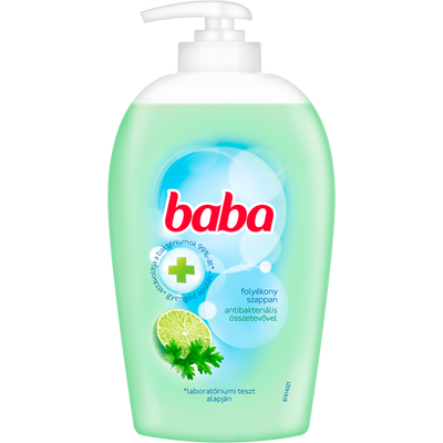 Baba foly. szappan pumpás 250ml Lime menta antibakt. (6db/#)