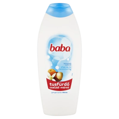 Baba tusfürdő 750ml Shea vaj és narancsvirág (12db/krt)