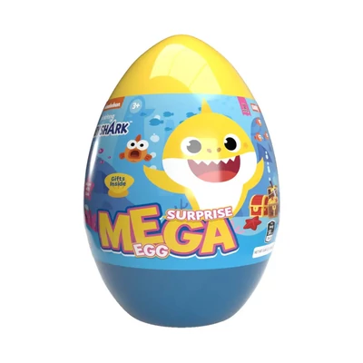 Baby Shark Mega Surprise Egg-Óriás meglepetés tojás persely 160g (18db/krt)