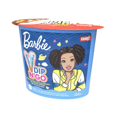 Barbie Dip N' Go Áfonyás tejturmixkrém és ropogós pálcikák 55g (24db/krt)