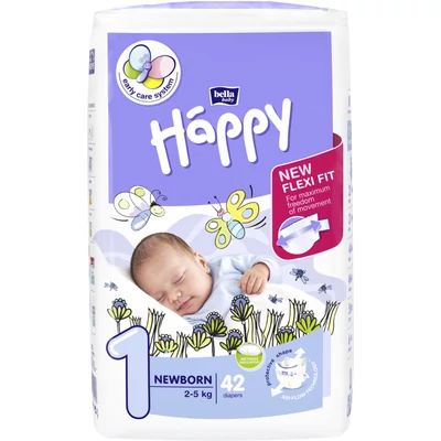 Bella Baby Happy Pelenka NewBorn 42db-os (1-es méret)(4db/krt)