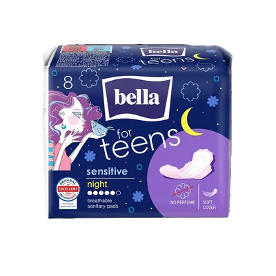 Bella for Teens Night eü.betét 8db-os Sensitive (24db/#)