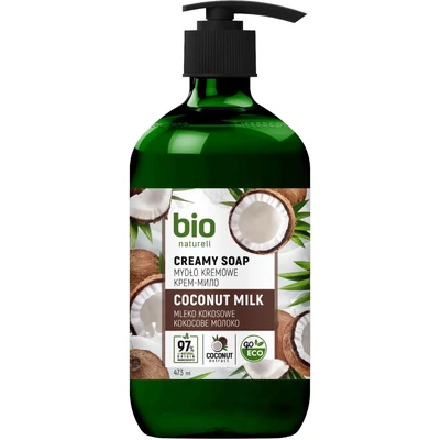 Bio Naturell folyékony krémszappan 473ml pumpás Kókusz tej (6db/krt)