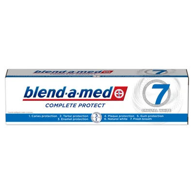 Blend-a-med fogkrém 75ml Complete Protect Kristallweiss (12db/#)