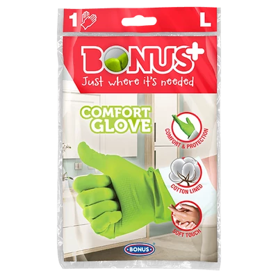 Bonus Komfort gumikesztyű L (10db/#)