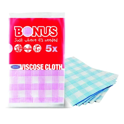 Bonus mosogató viszkózkendő 5db-os (25db/krt)