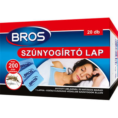 Bros szúnyogírtó lap ut. 20db-os (24db/#)