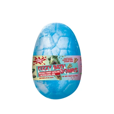 Chlapu Chlap Szikrázó dinoszaurusz tojás fürdőbomba Rágógumi illattal 140g (30db/krt)