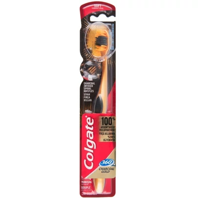 Colgate fogkefe 360° Charcoal Gold Soft (72db/krt)