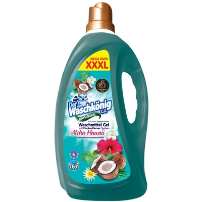 Der Waschkönig C.G Mosógél 5,01l Aloha Hawaii Universal (167mosás)(3db/krt) Der Waschkönig C.G Mosógél 5,01l Aloha Hawaii Universal (167mosás)(3db/krt)